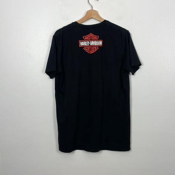 Harley Davidson Mens XL Pullover Motor Cycle Stretch Black Rodeo Casual T Shirt - Picture 4 of 8